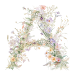 Fundă personalizată „Monogram floral” - imagine 14