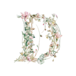 Fundă personalizată „Monogram floral” - imagine 17