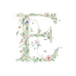 Fundă personalizată „Monogram floral” - imagine 18