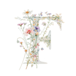 Fundă personalizată „Monogram floral” - imagine 19