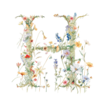 Fundă personalizată „Monogram floral” - imagine 21