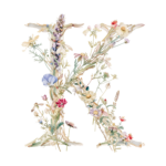 Fundă personalizată „Monogram floral” - imagine 24