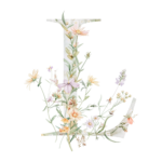 Fundă personalizată „Monogram floral” - imagine 25