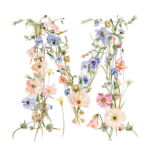 Fundă personalizată „Monogram floral” - imagine 26