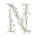 Fundă personalizată „Monogram floral” - imagine 27