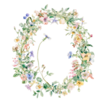 Fundă personalizată „Monogram floral” - imagine 28