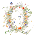 Fundă personalizată „Monogram floral” - imagine 30