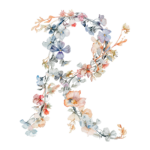 Fundă personalizată „Monogram floral” - imagine 31