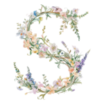 Fundă personalizată „Monogram floral” - imagine 32