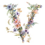 Fundă personalizată „Monogram floral” - imagine 35