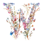 Fundă personalizată „Monogram floral” - imagine 36