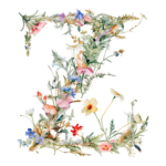 Fundă personalizată „Monogram floral” - imagine 39